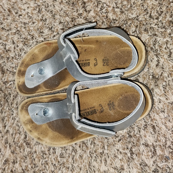 Birkenstock Papillio silver platform sandals 32 - Picture 6 of 9